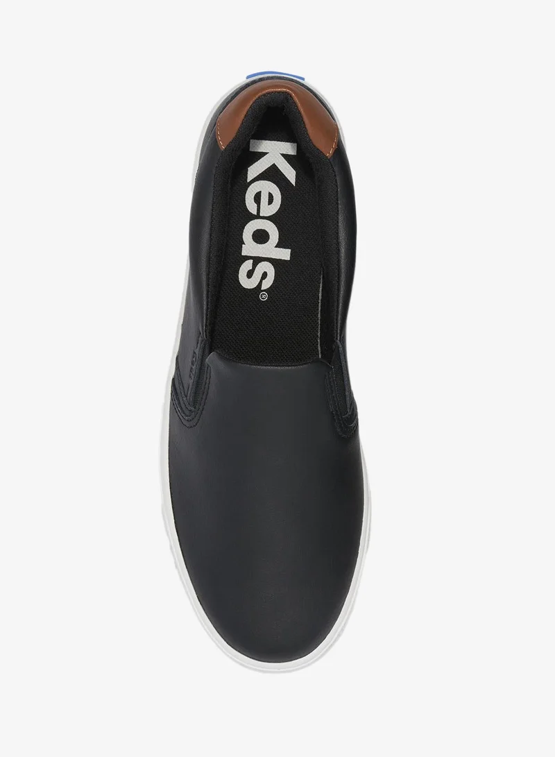 Keds black Keds Women's Pursuit Slip On Leather Casual Sneaker Black for Women | Best Price UAE